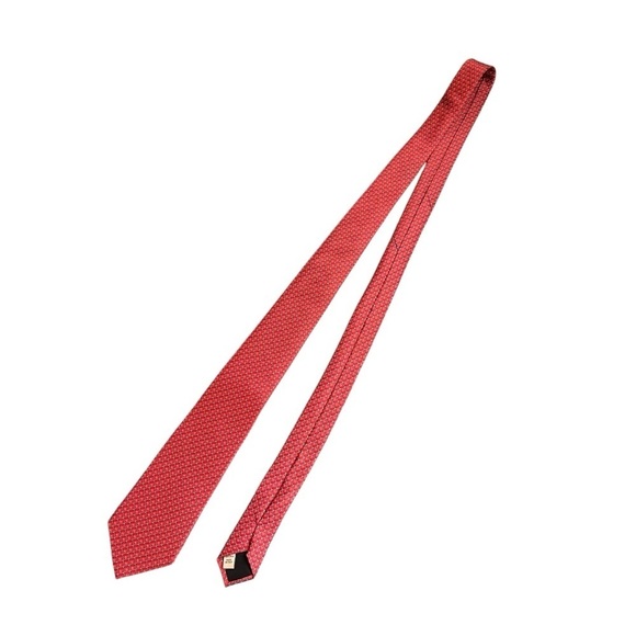 VALENTINO Baroque Silk Geometric Scallop Pattern Tie Made in Italy - Picture 7 of 9